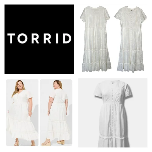 boho white dress lace Women's Celine Crochet Lace Boho Midi Dress | Cream L | Women's Online Boutique | Boho Chic Style